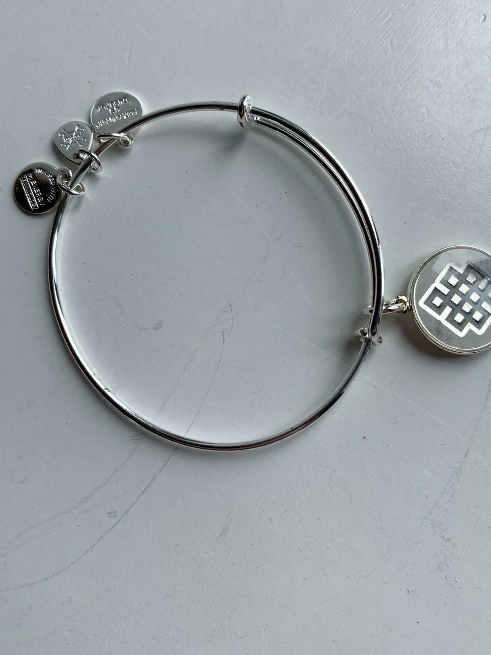 Alex and Ani Silver Endless Knot Bangle